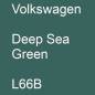 Preview: Volkswagen, Deep Sea Green, L66B.